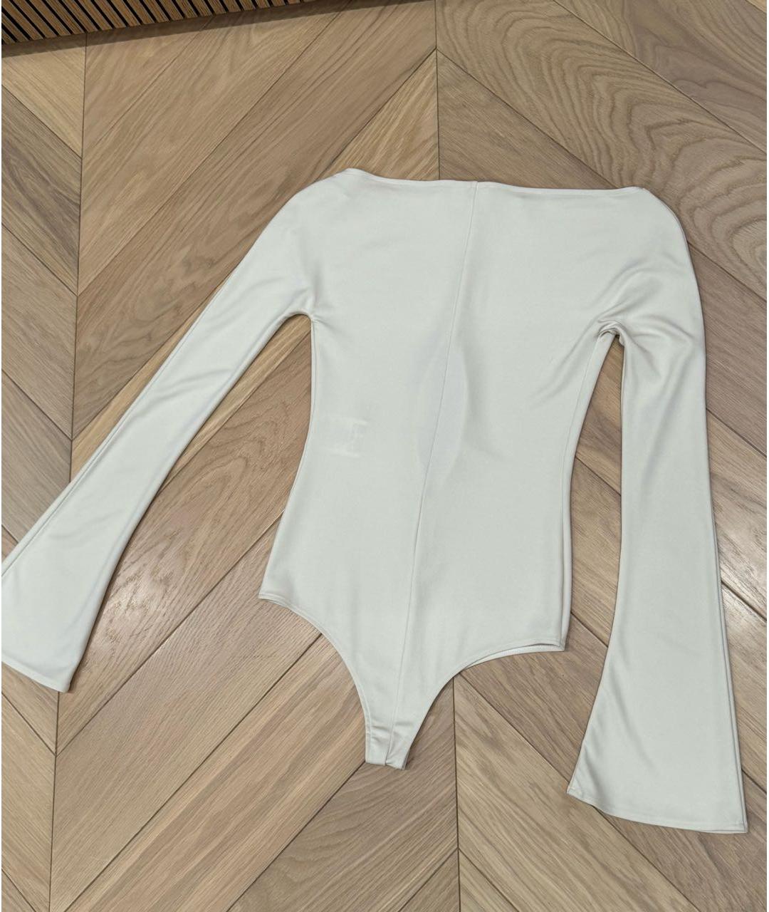 COURREGES Бежевое вискозное боди, фото 2