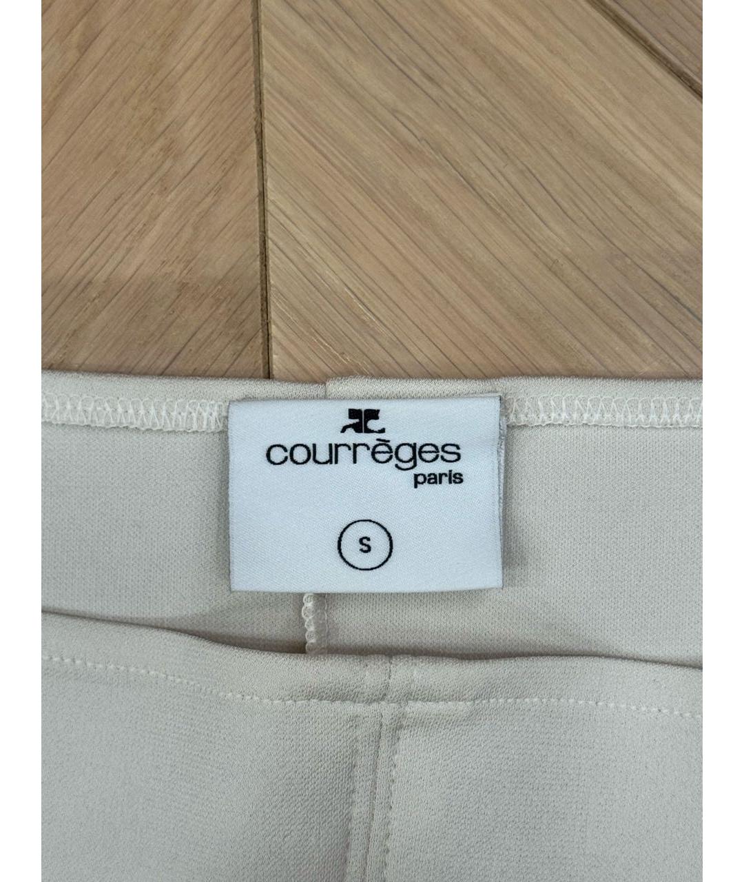 COURREGES Бежевое вискозное боди, фото 4