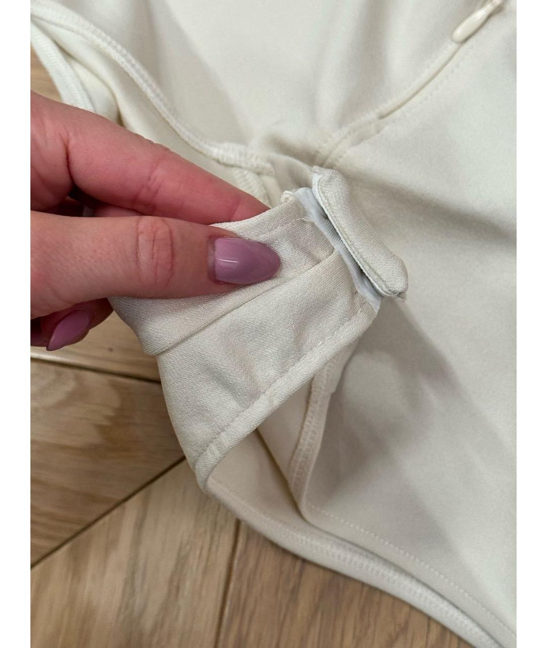 COURREGES Бежевое вискозное боди, фото 6