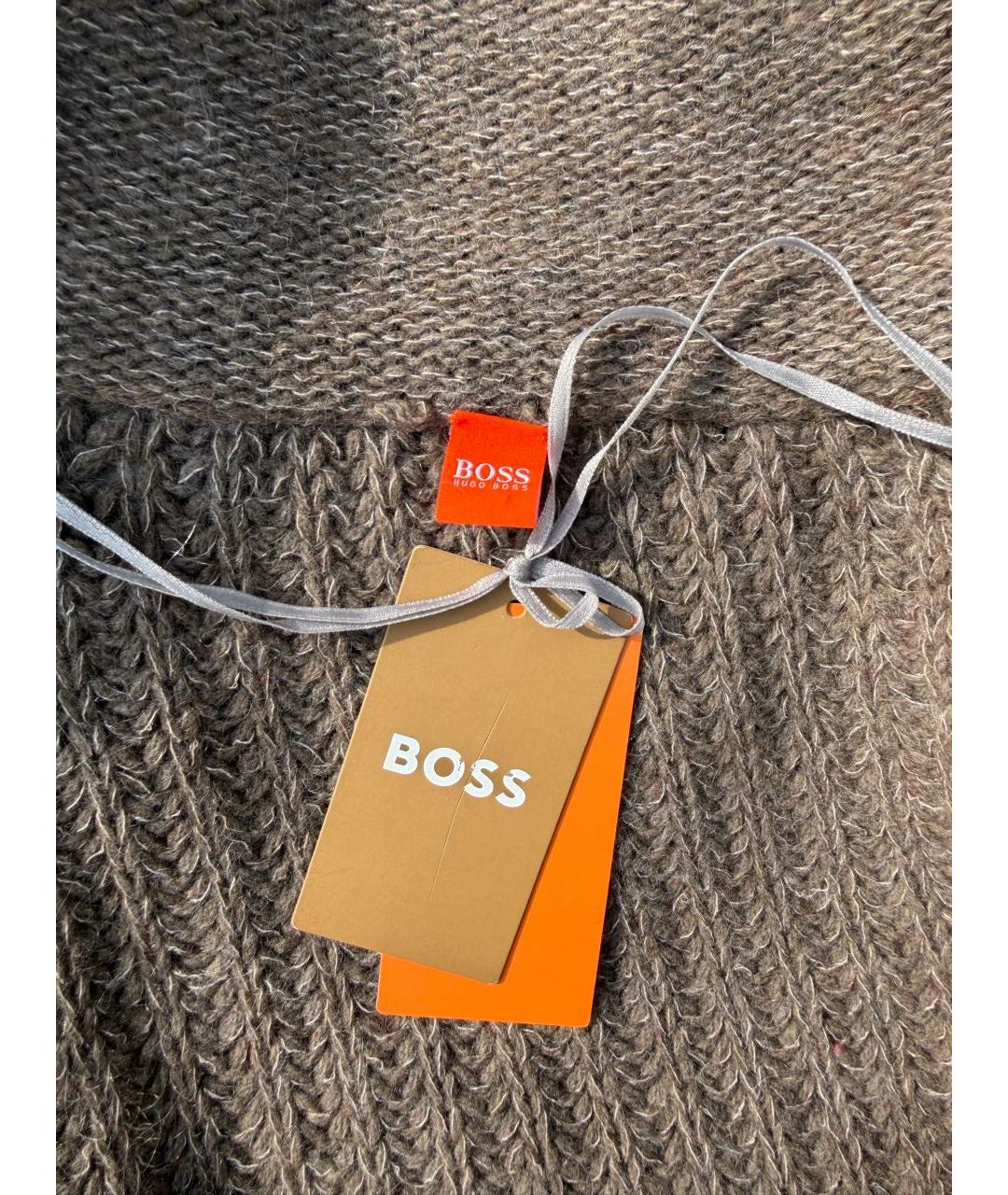 HUGO BOSS Коричневый шерстяной кардиган, фото 3