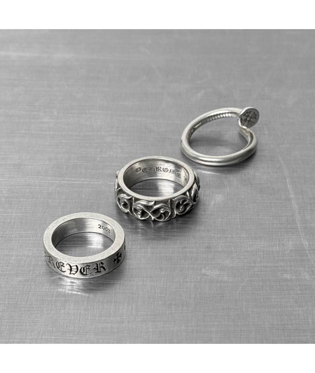 CHROME HEARTS Серебряное серебряное кольцо, фото 4