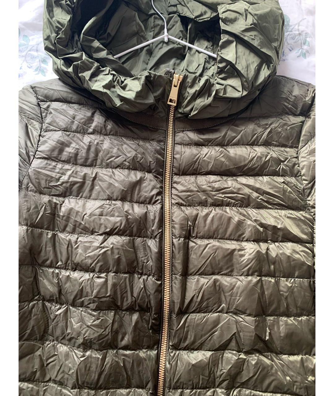 MONCLER Хаки полиамидовая куртка, фото 6
