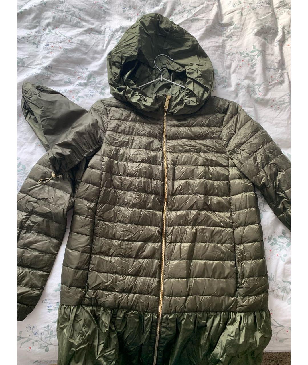 MONCLER Хаки полиамидовая куртка, фото 5