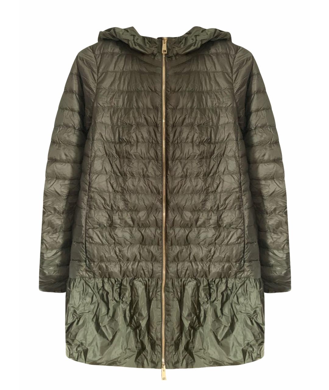 MONCLER Хаки полиамидовая куртка, фото 1