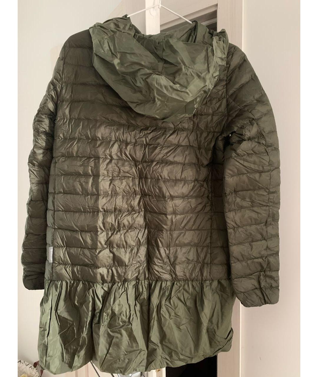 MONCLER Хаки полиамидовая куртка, фото 2