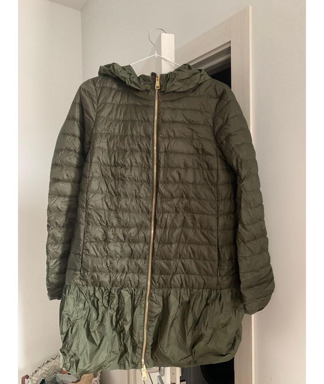 MONCLER Хаки полиамидовая куртка, фото 7