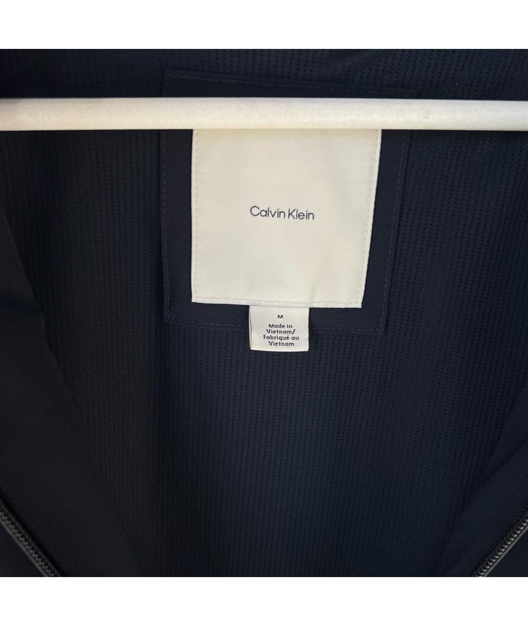 CALVIN KLEIN Темно-синяя полиэстеровая куртка, фото 3