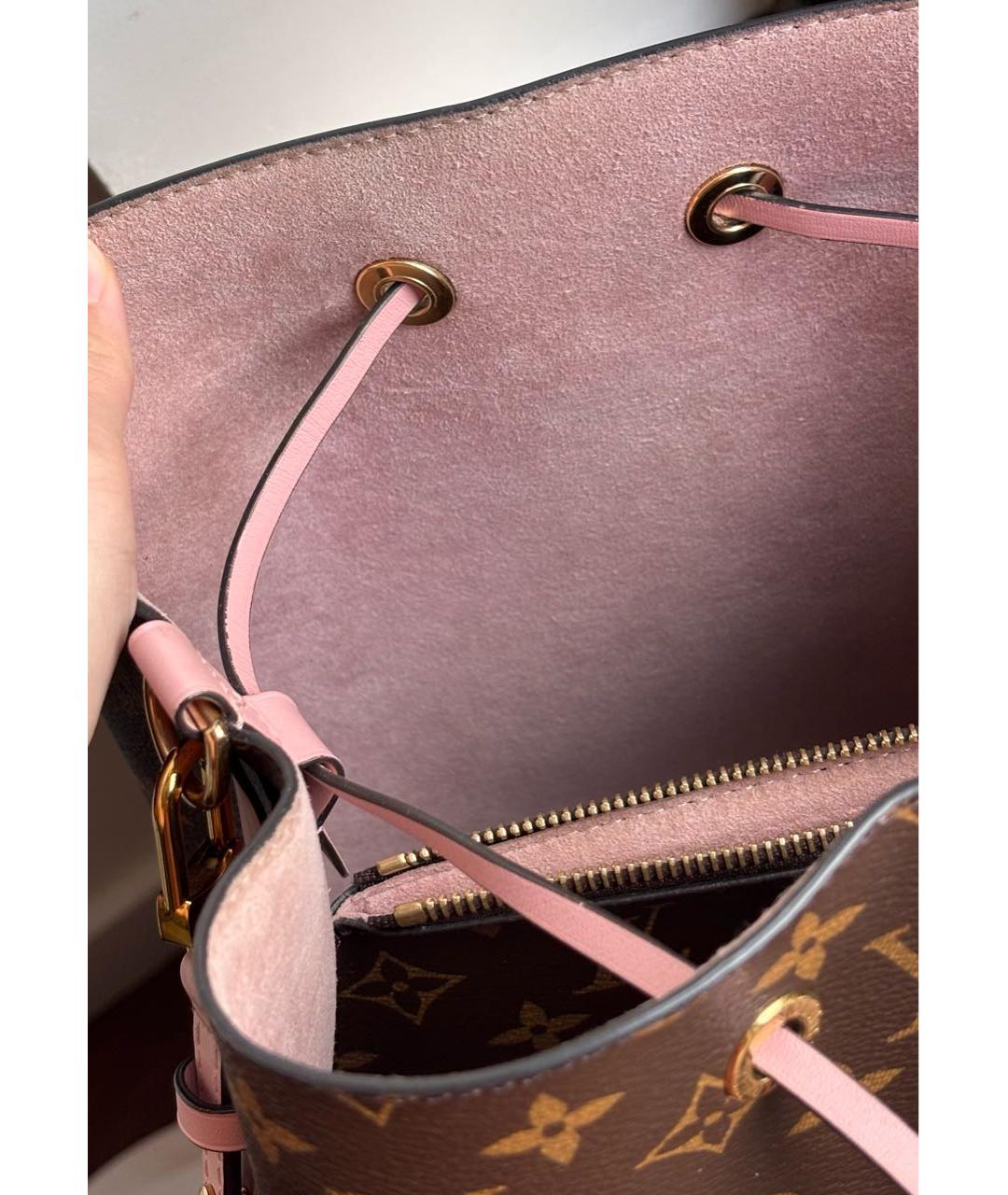 LOUIS VUITTON Коричневая сумка тоут из канвы, фото 6