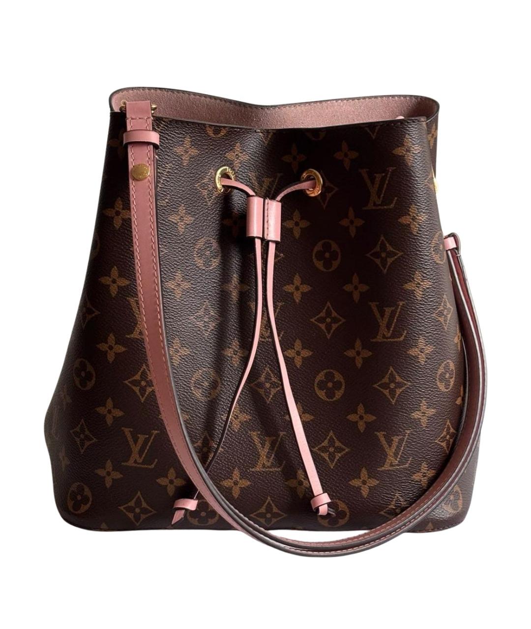 LOUIS VUITTON Коричневая сумка тоут из канвы, фото 1
