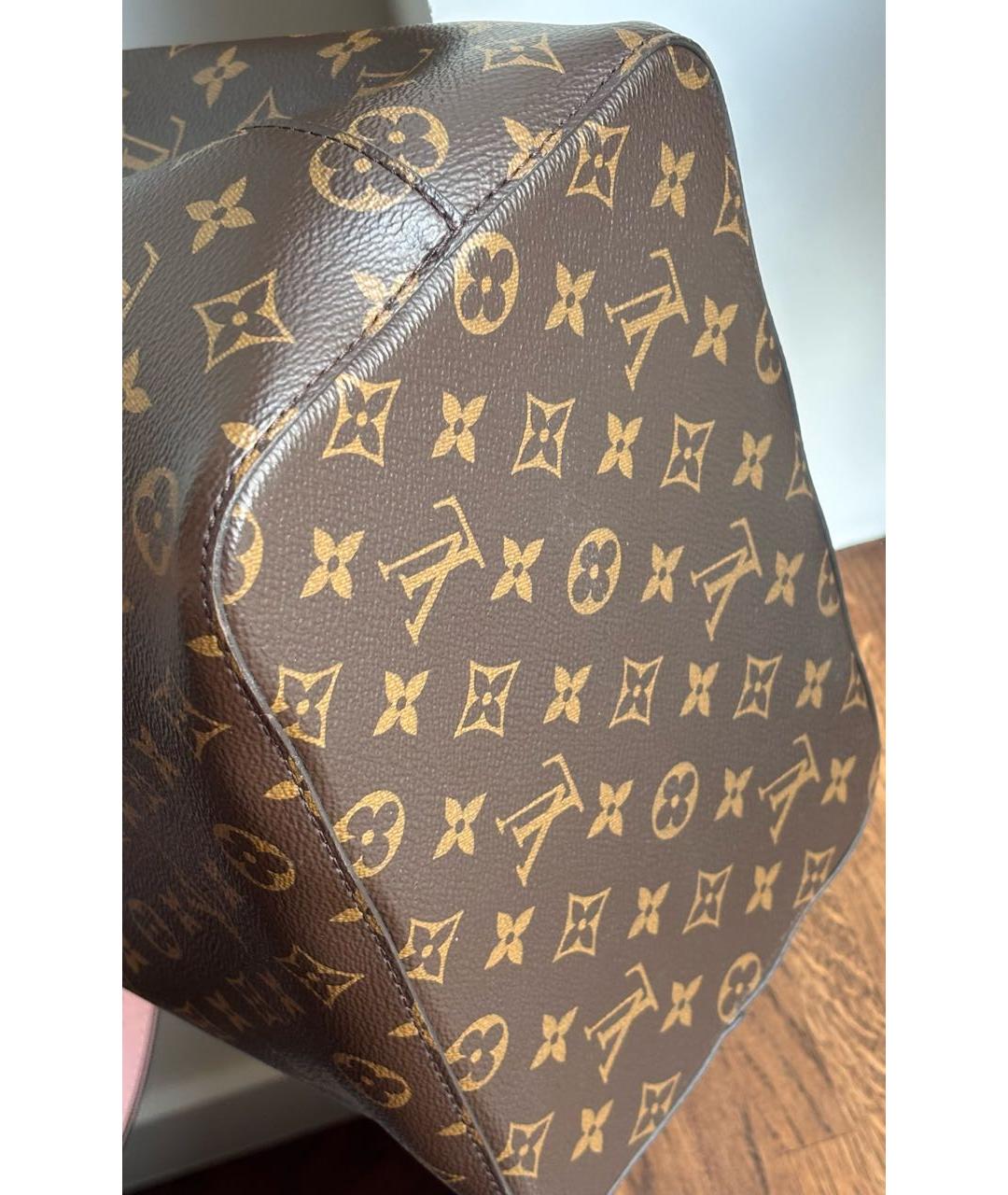 LOUIS VUITTON Коричневая сумка тоут из канвы, фото 8