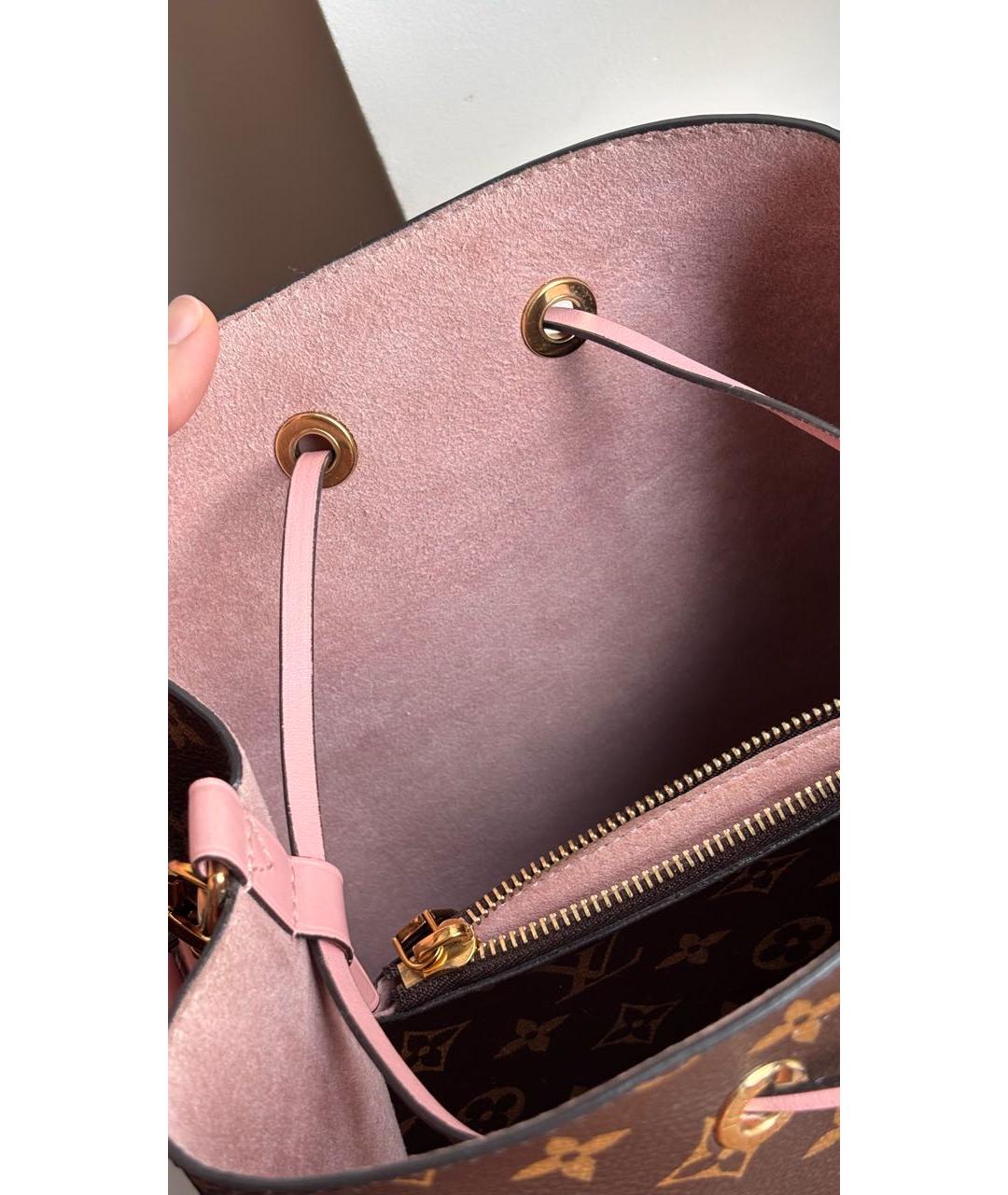 LOUIS VUITTON Коричневая сумка тоут из канвы, фото 5