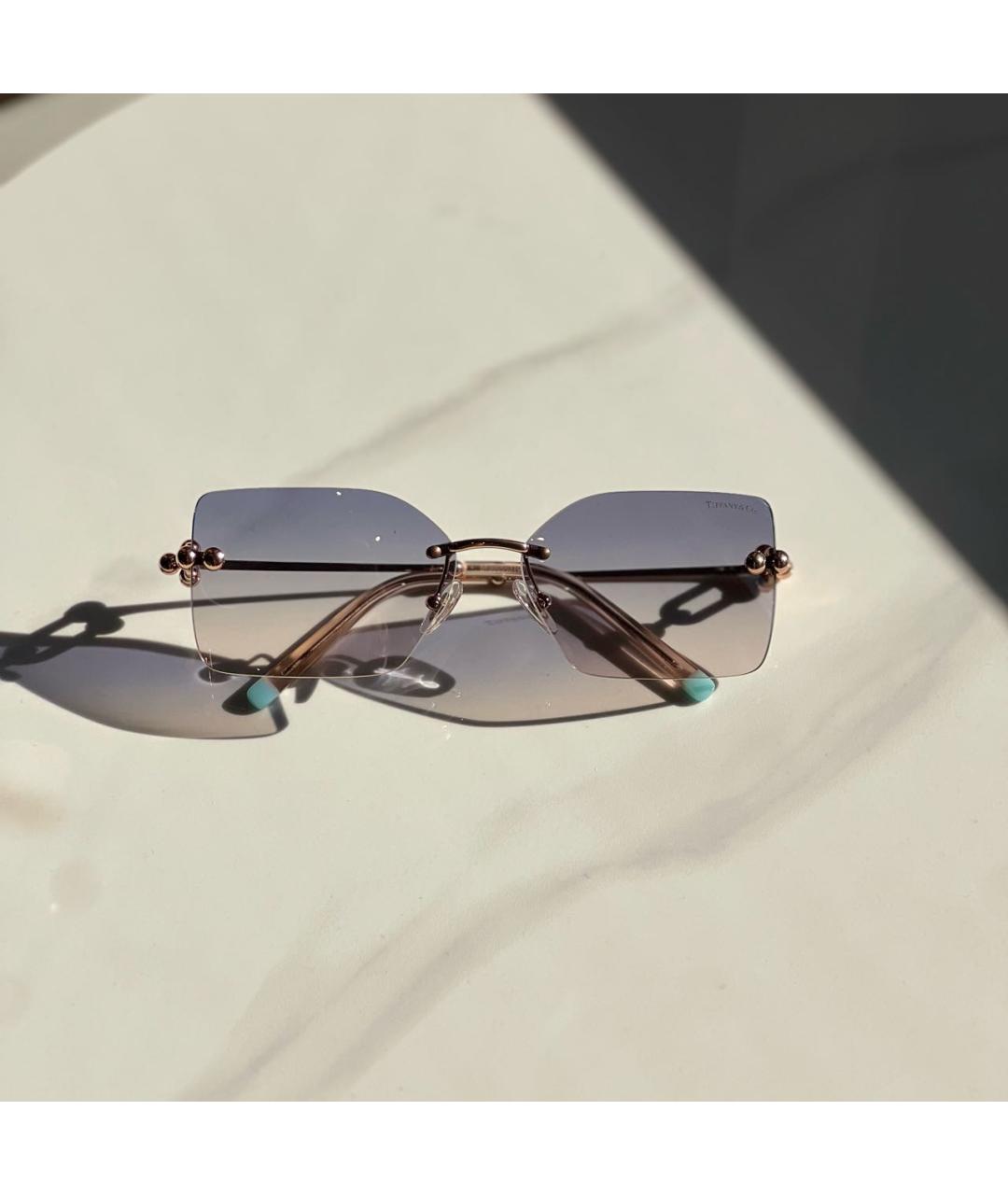TIFFANY&CO Металлические солнцезащитные очки, фото 5