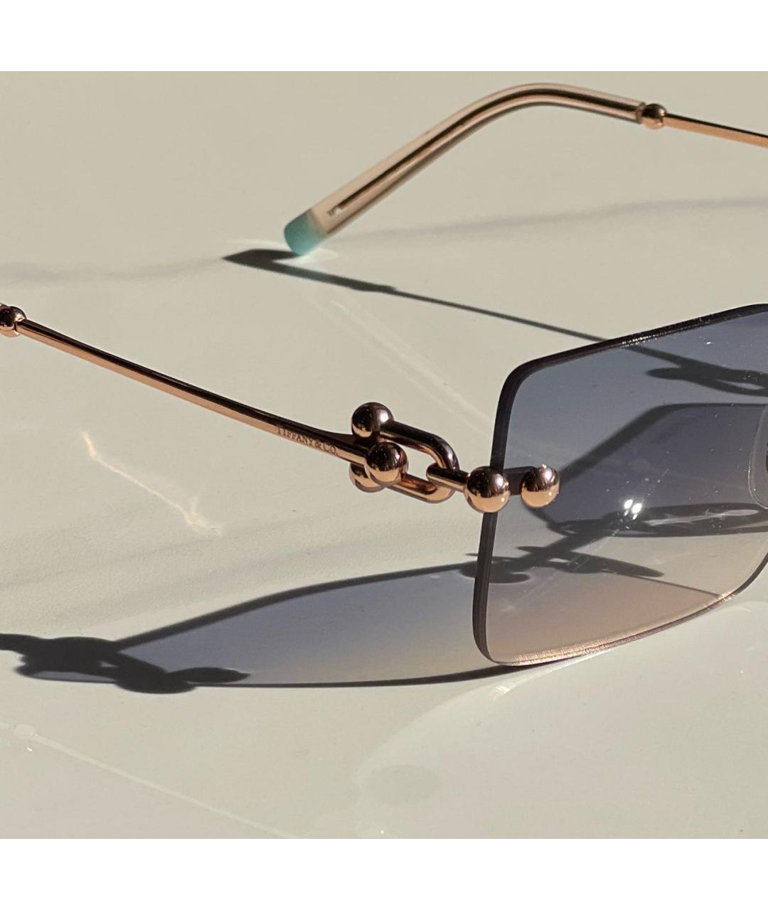 TIFFANY&CO Металлические солнцезащитные очки, фото 3