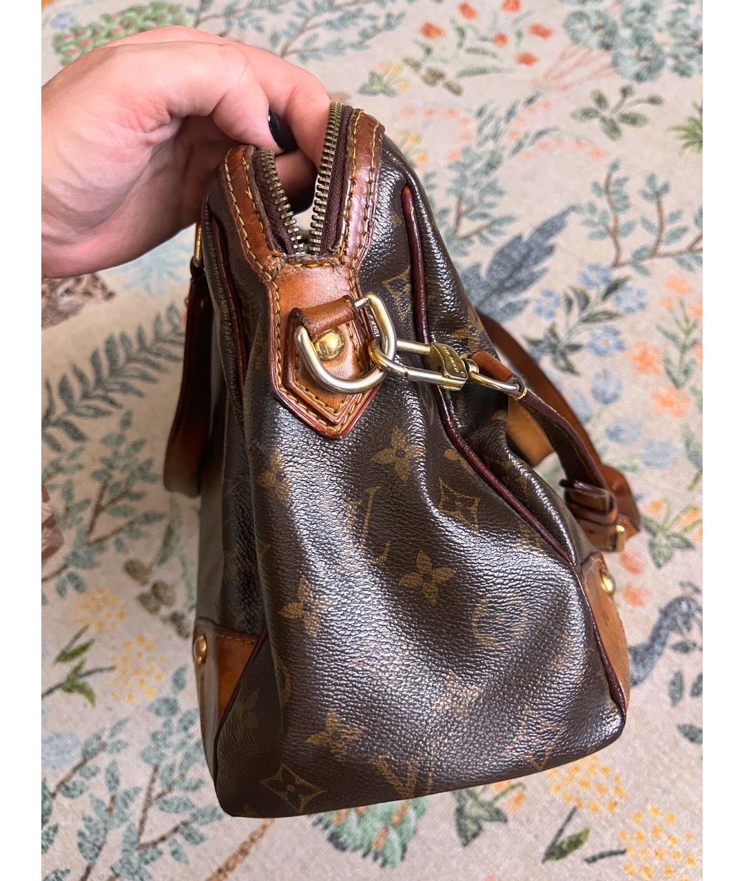 LOUIS VUITTON Коричневая сумка через плечо из канвы, фото 5