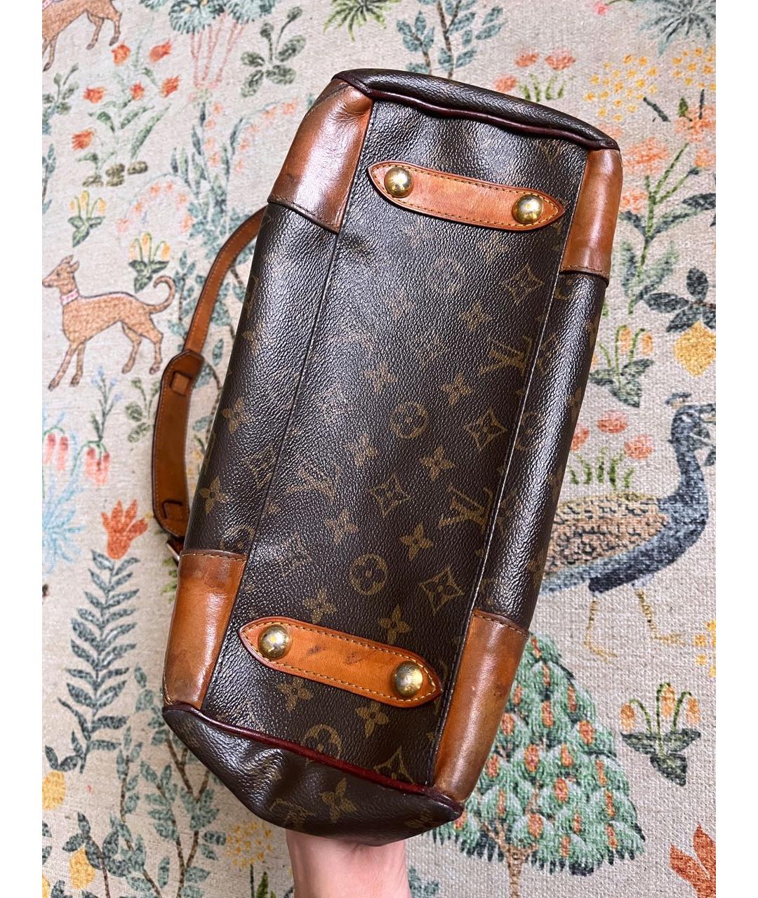 LOUIS VUITTON Коричневая сумка через плечо из канвы, фото 4