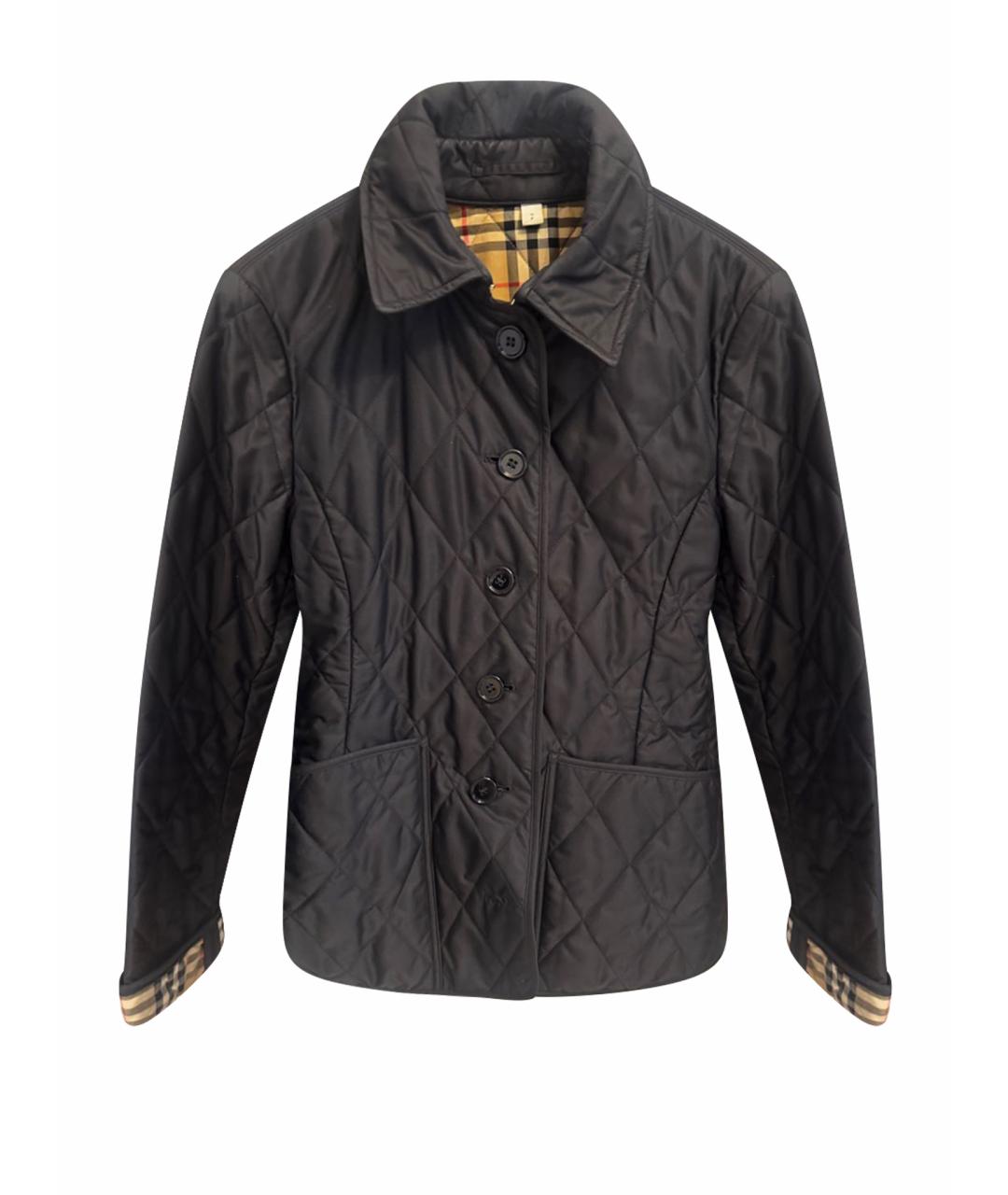 BURBERRY Черная нейлоновая куртка, фото 1