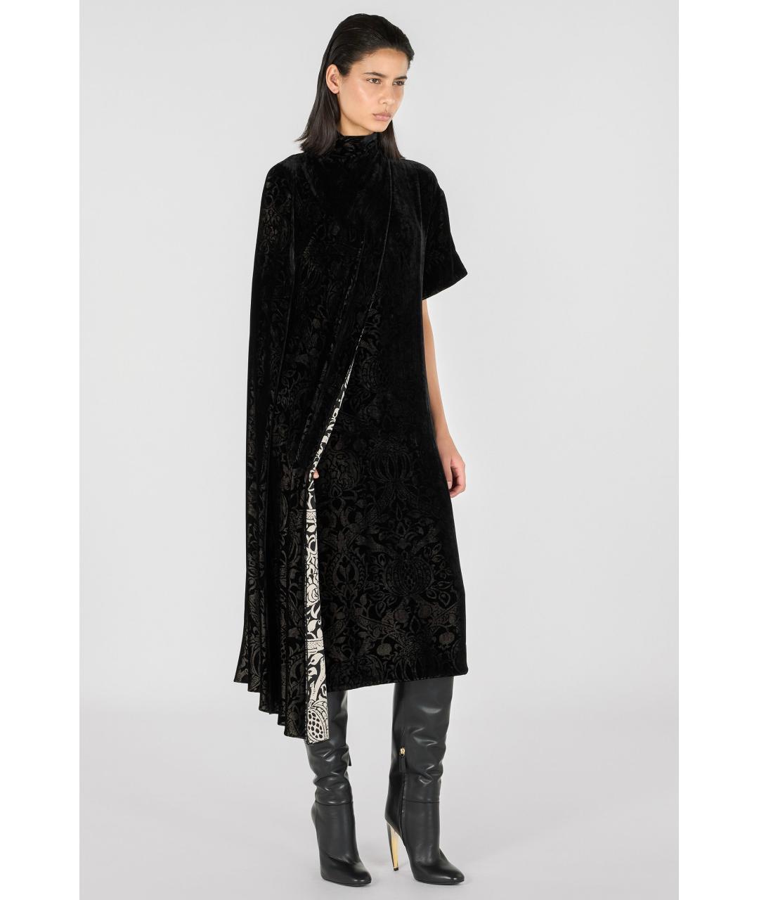 ROBERTO CAVALLI Черное вискозное коктейльное платье, фото 2