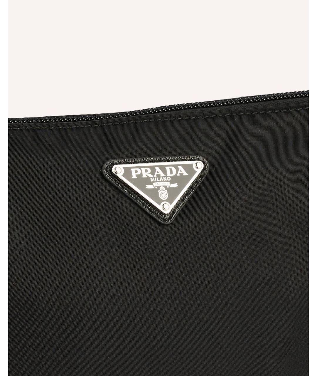 PRADA Черная нейлоновая барсетка, фото 3