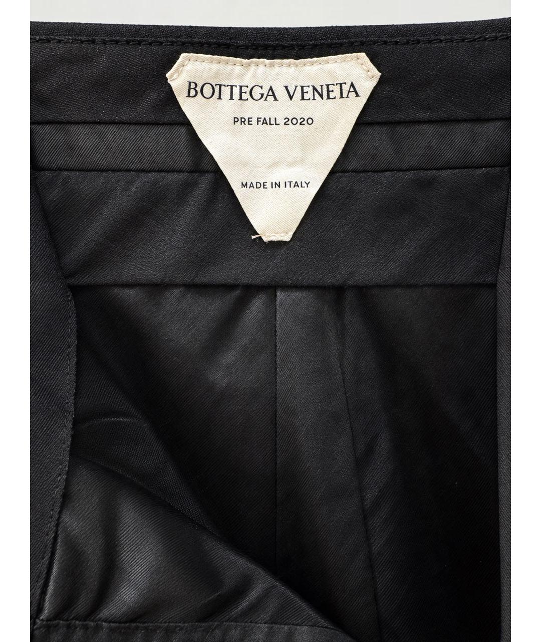 BOTTEGA VENETA Антрацитовые прямые брюки, фото 3