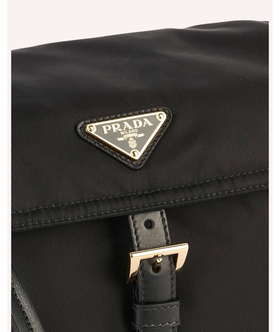 PRADA Черная нейлоновая сумка через плечо, фото 4