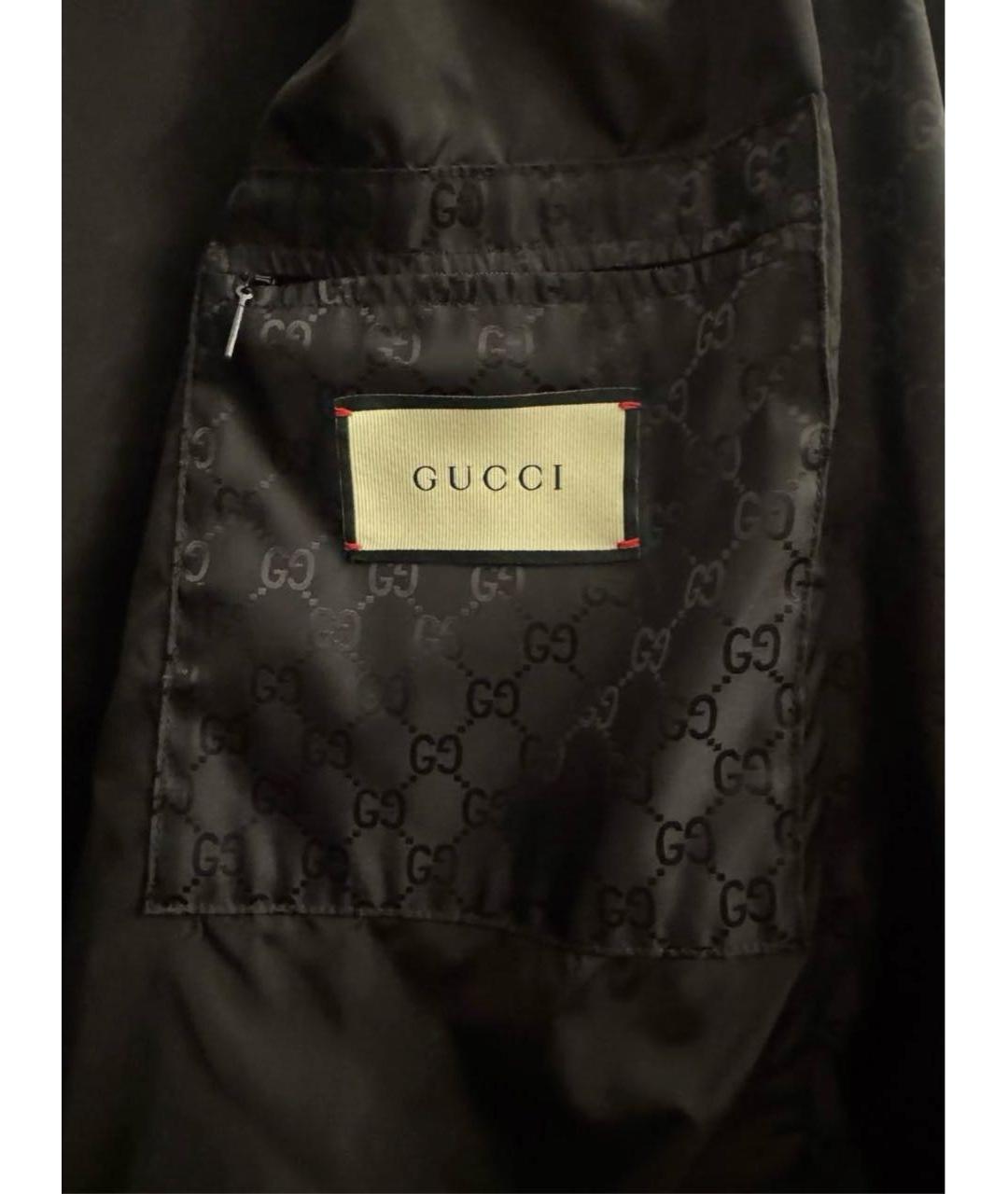 GUCCI Черная полиэстеровая куртка, фото 3