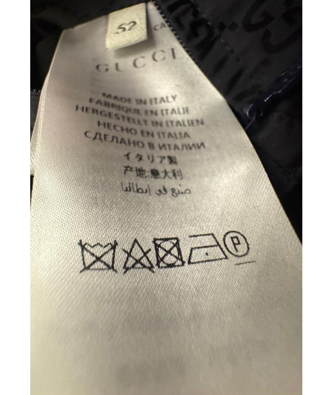 GUCCI Черная полиэстеровая куртка, фото 6