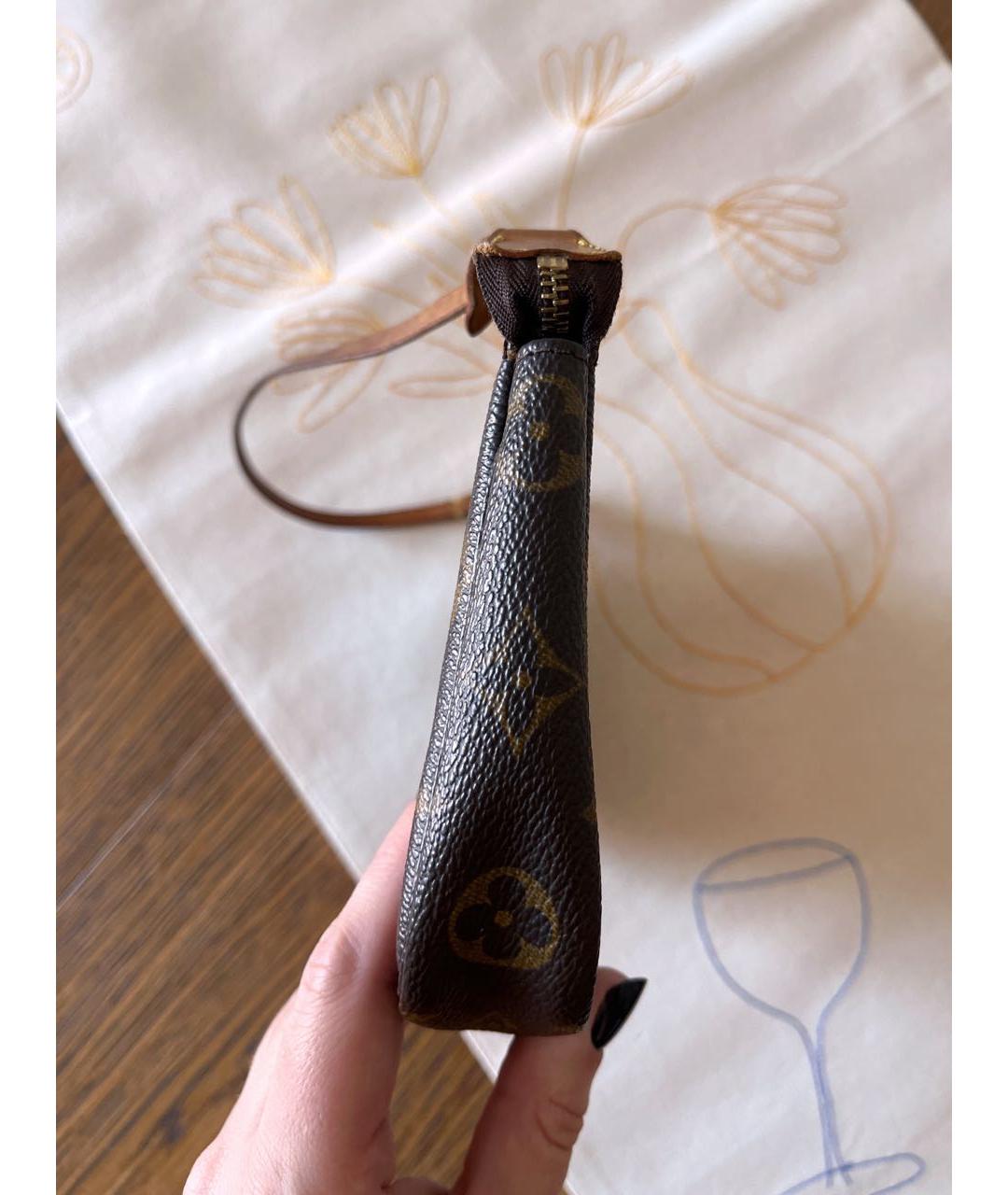 LOUIS VUITTON Коричневая сумка через плечо из канвы, фото 5