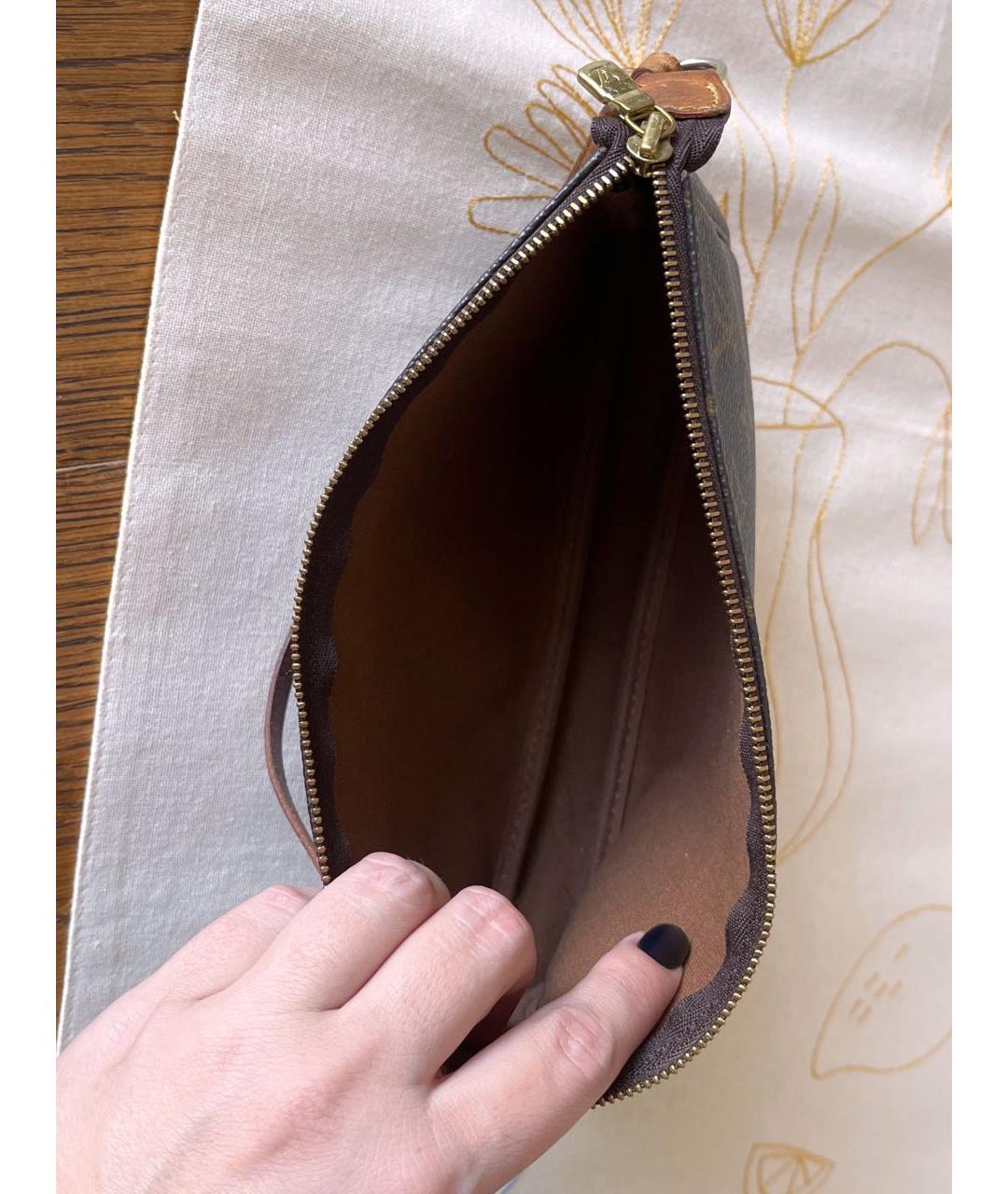 LOUIS VUITTON Коричневая сумка через плечо из канвы, фото 4