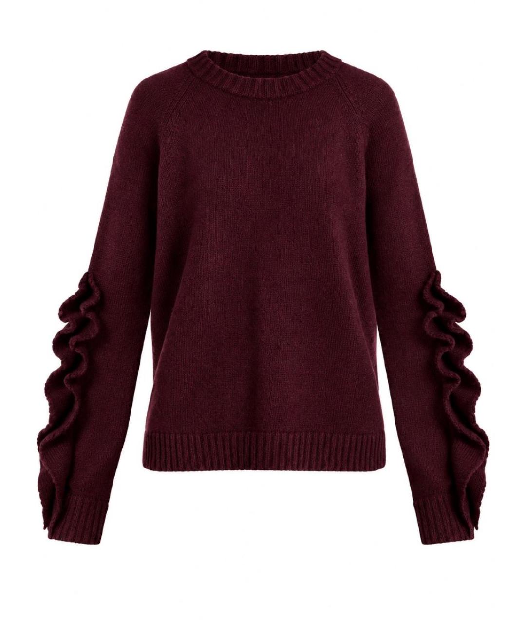 RED VALENTINO Бордовый шерстяной джемпер / свитер, фото 1
