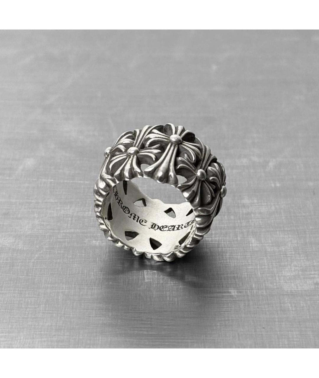CHROME HEARTS Серебряное серебряное кольцо, фото 3