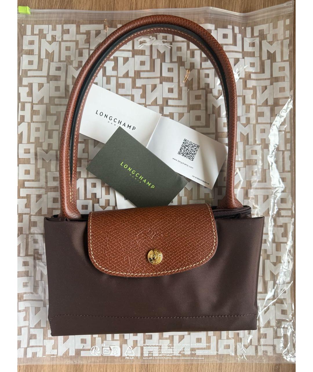 LONGCHAMP Коричневая сумка тоут, фото 3