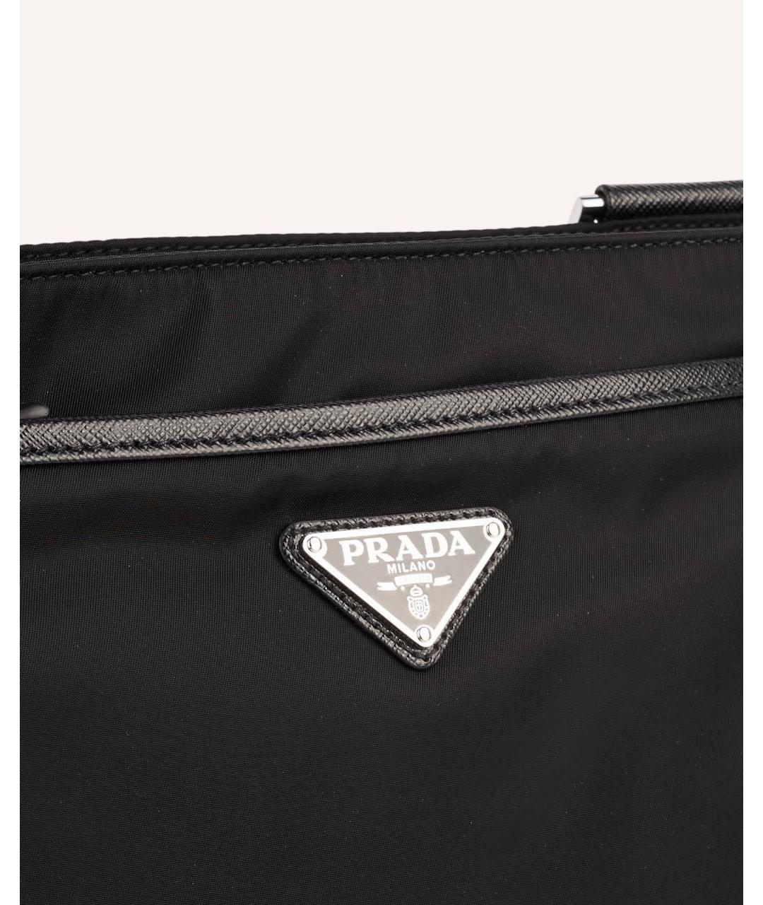PRADA Черная нейлоновая сумка на плечо, фото 4