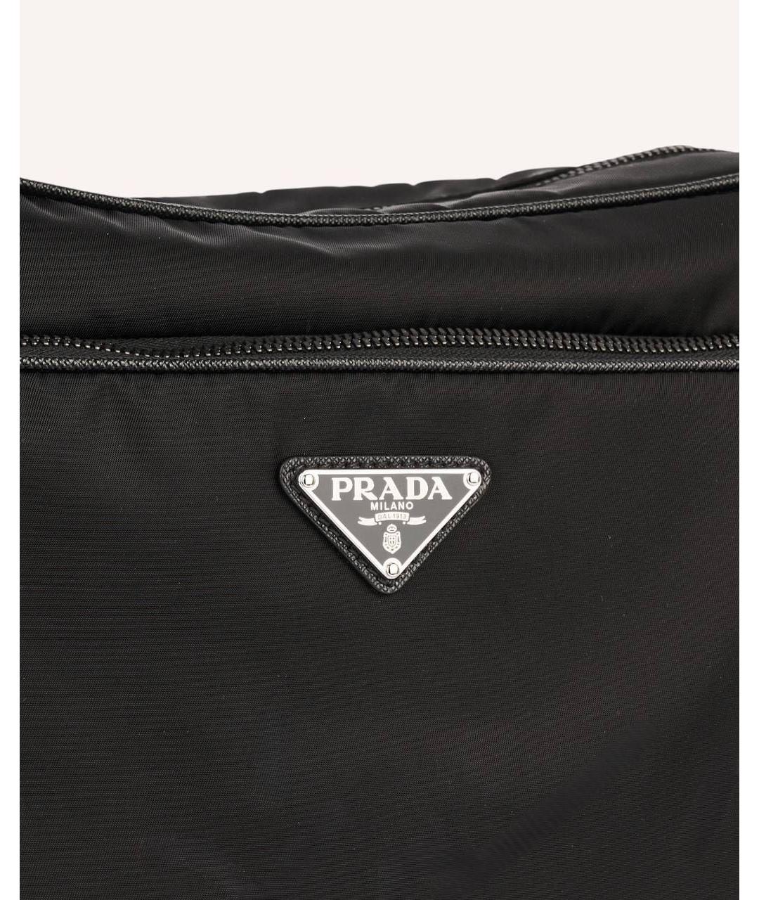 PRADA Черная нейлоновая сумка на плечо, фото 4