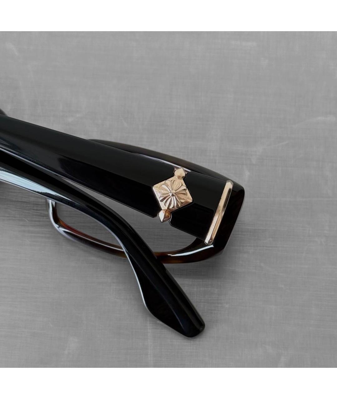 CHROME HEARTS Черные пластиковые солнцезащитные очки, фото 5