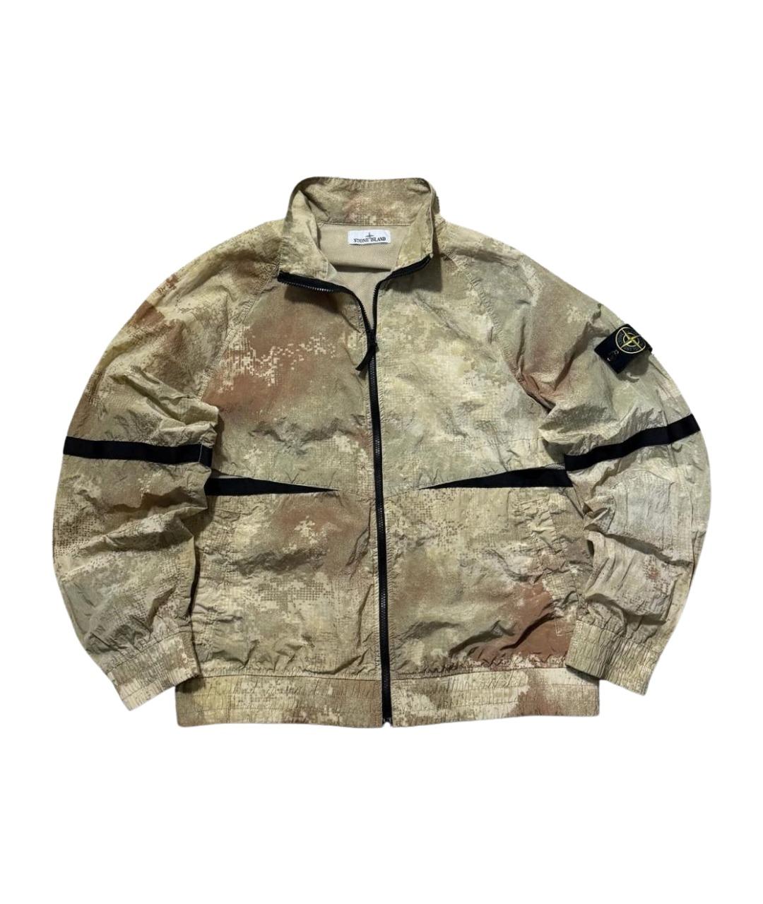 STONE ISLAND Бежевая нейлоновая куртка, фото 1