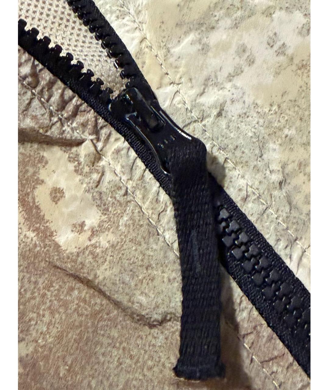 STONE ISLAND Бежевая нейлоновая куртка, фото 4