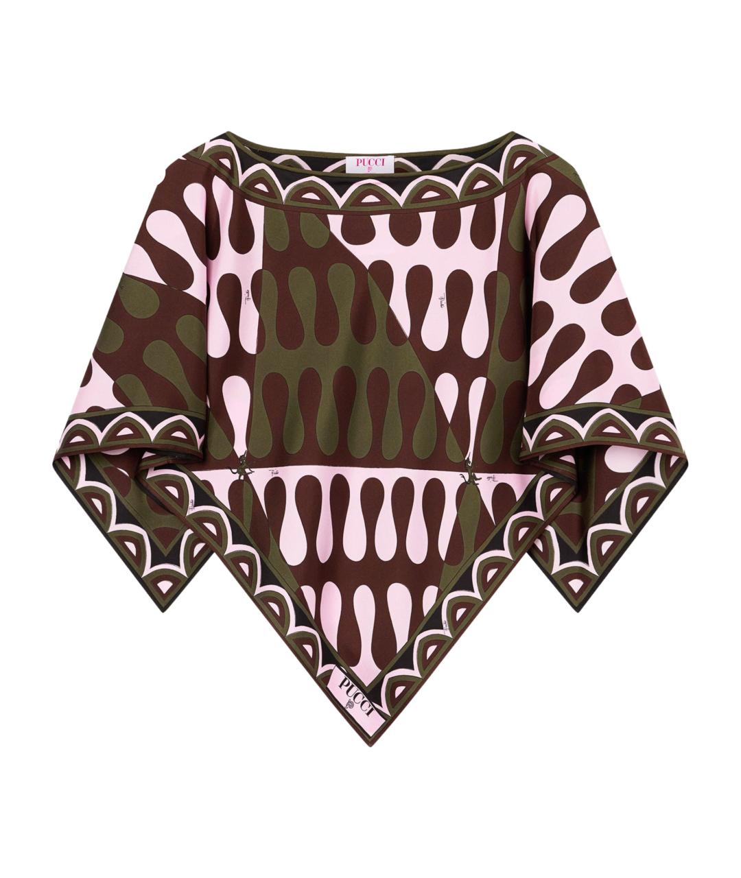 EMILIO PUCCI Мульти шелковая блузы, фото 1