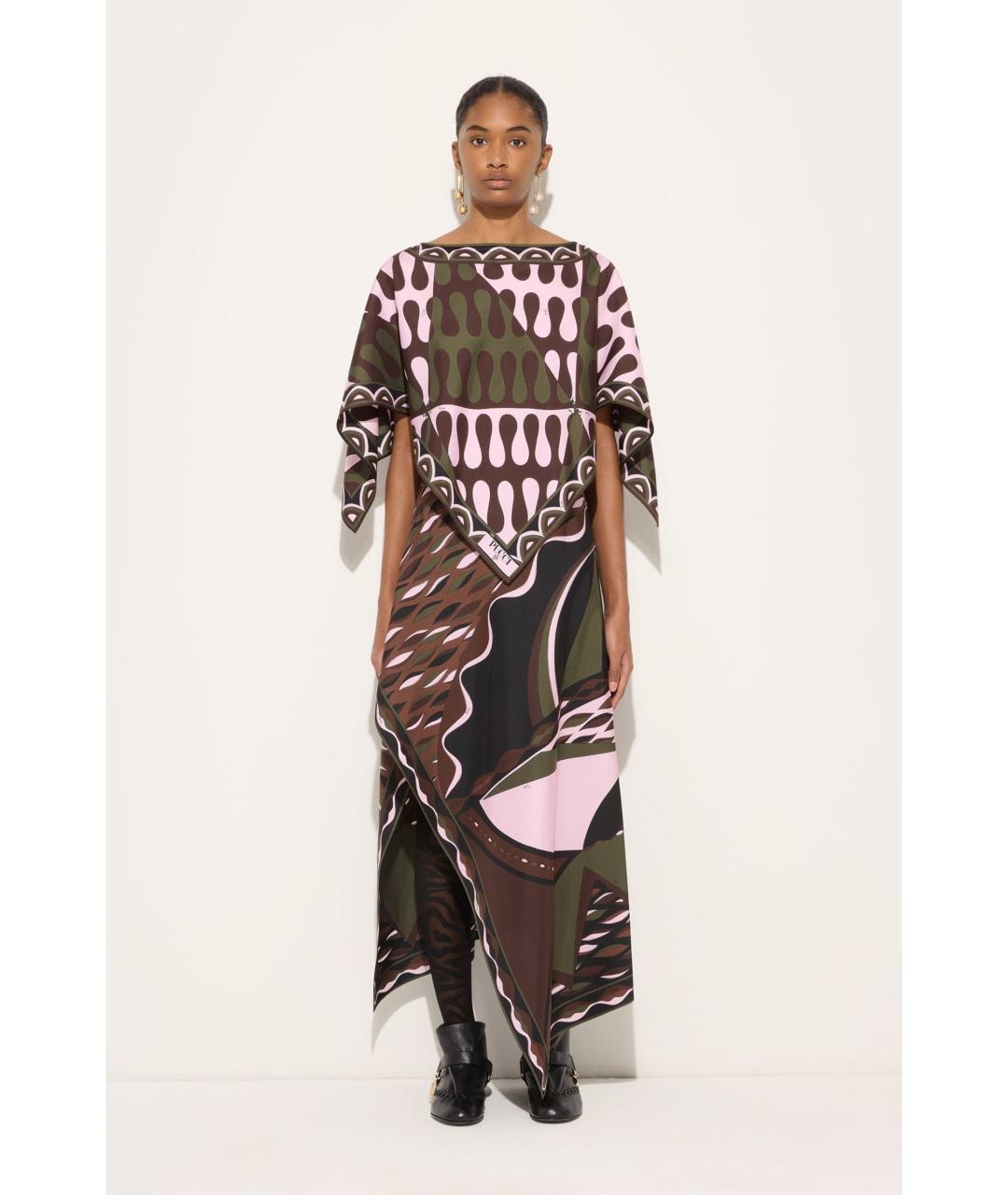 EMILIO PUCCI Мульти шелковая блузы, фото 2