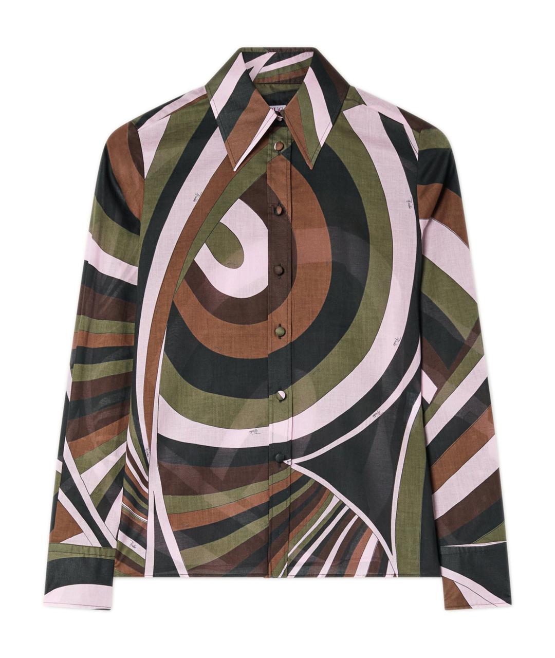 EMILIO PUCCI Мульти хлопковая рубашка, фото 1