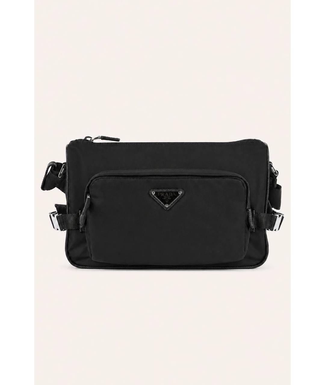 PRADA Черная нейлоновая сумка на плечо, фото 6