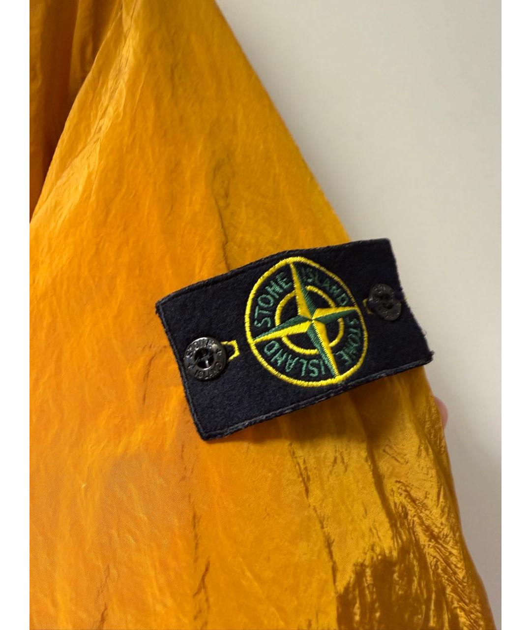 STONE ISLAND Оранжевая нейлоновая куртка, фото 5