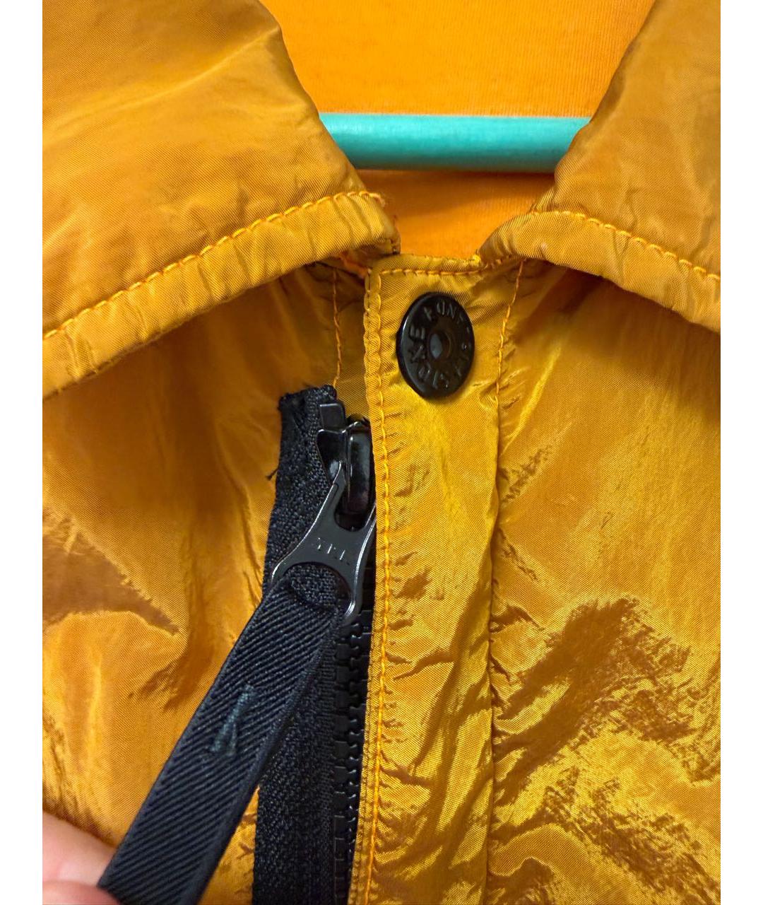STONE ISLAND Оранжевая нейлоновая куртка, фото 3