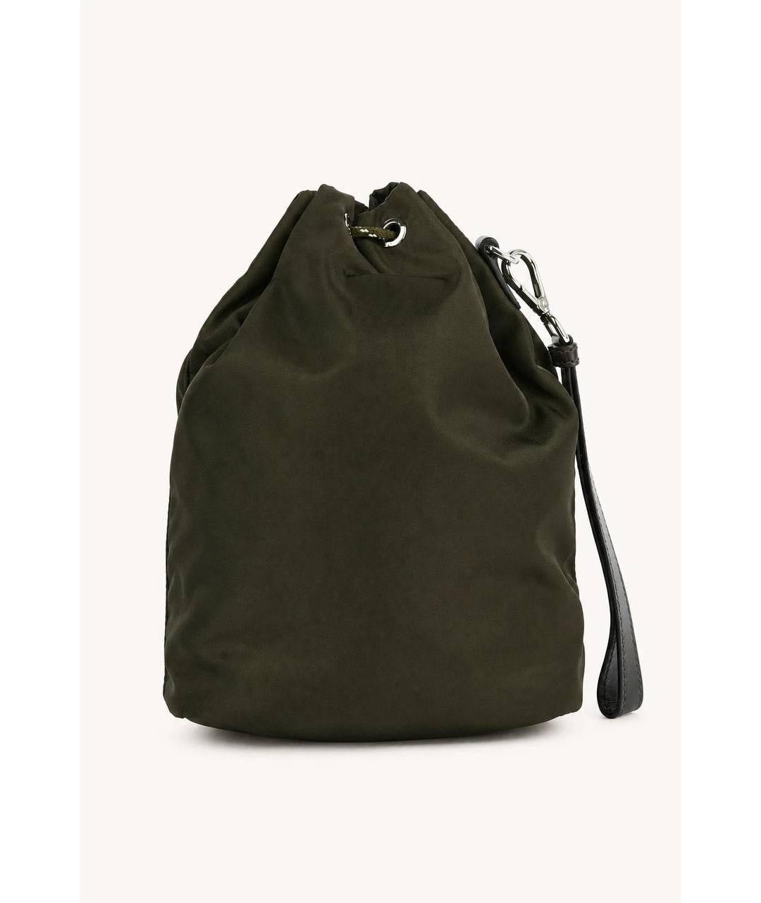 PRADA Хаки нейлоновая сумка с короткими ручками, фото 2