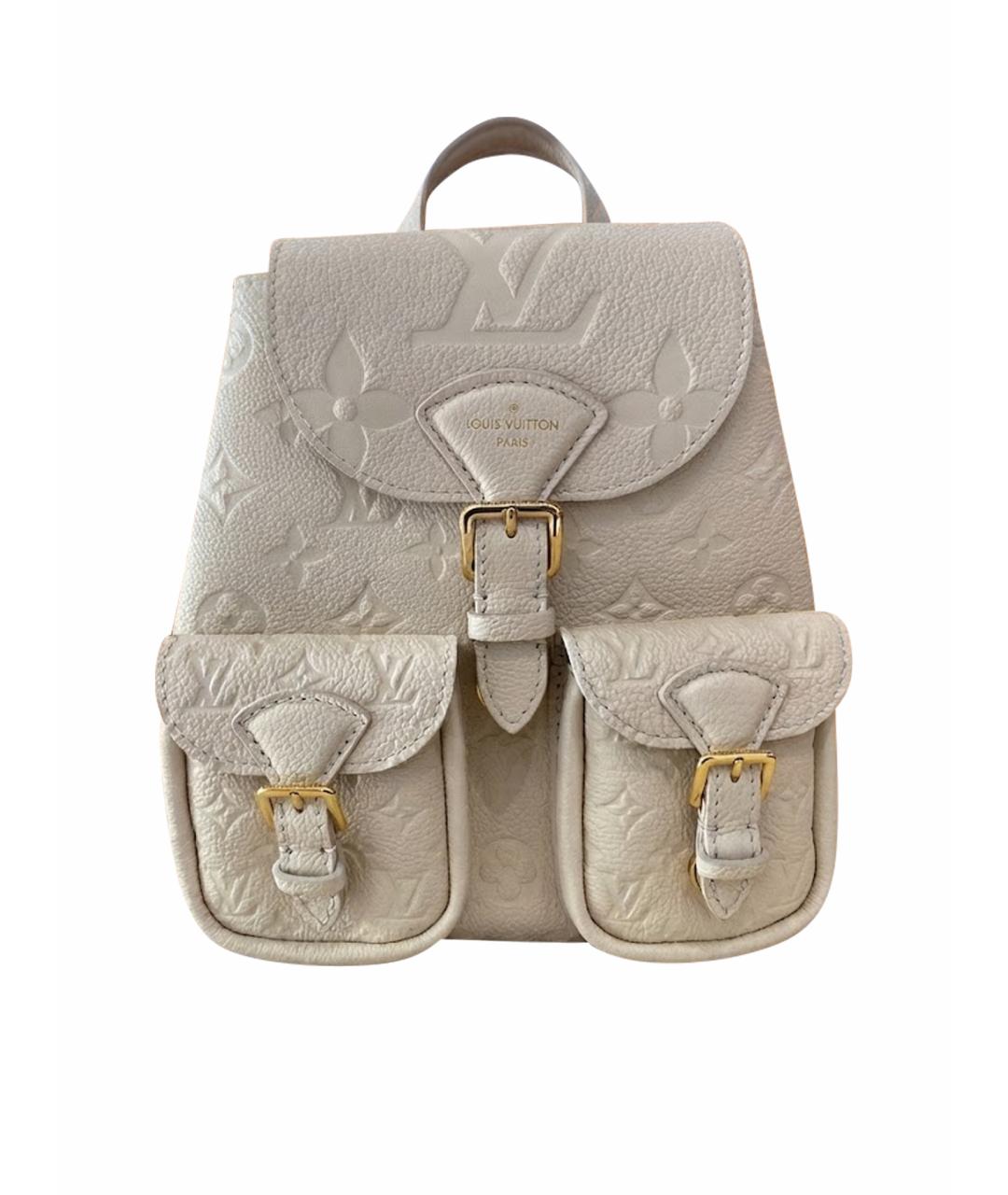 LOUIS VUITTON Бежевый кожаный рюкзак, фото 1