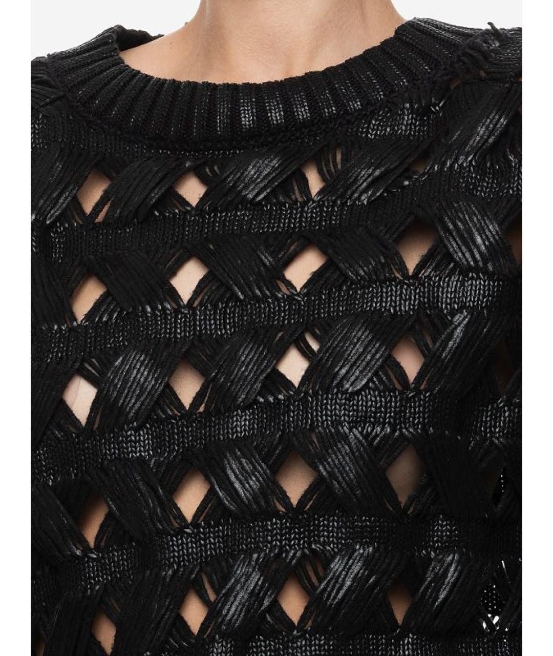 ALBERTA FERRETTI Черный джемпер / свитер, фото 4