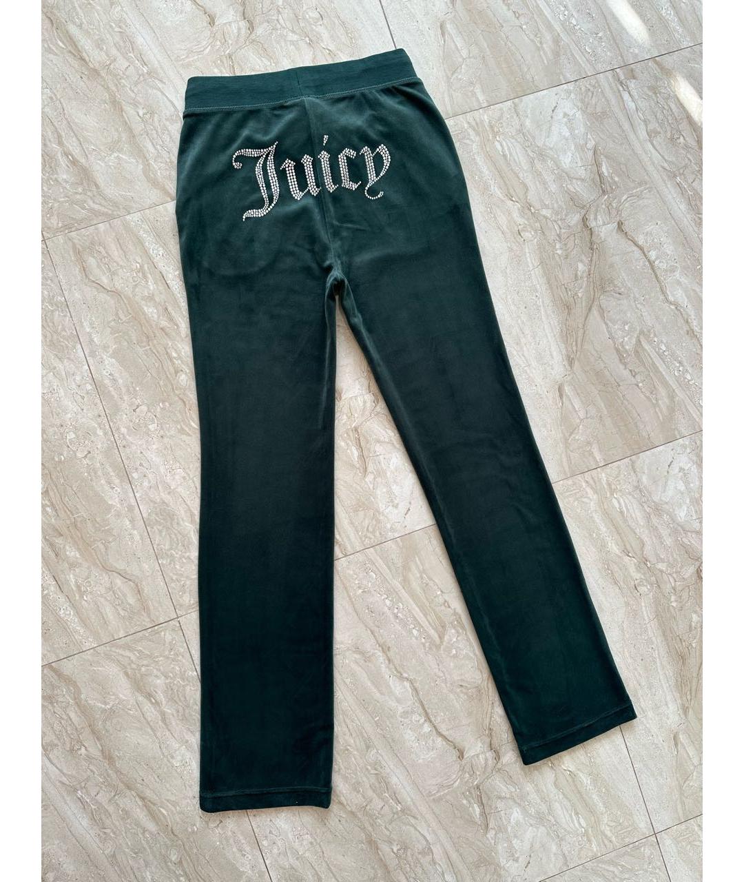 JUICY COUTURE Зеленый велюровый спортивные костюмы, фото 5