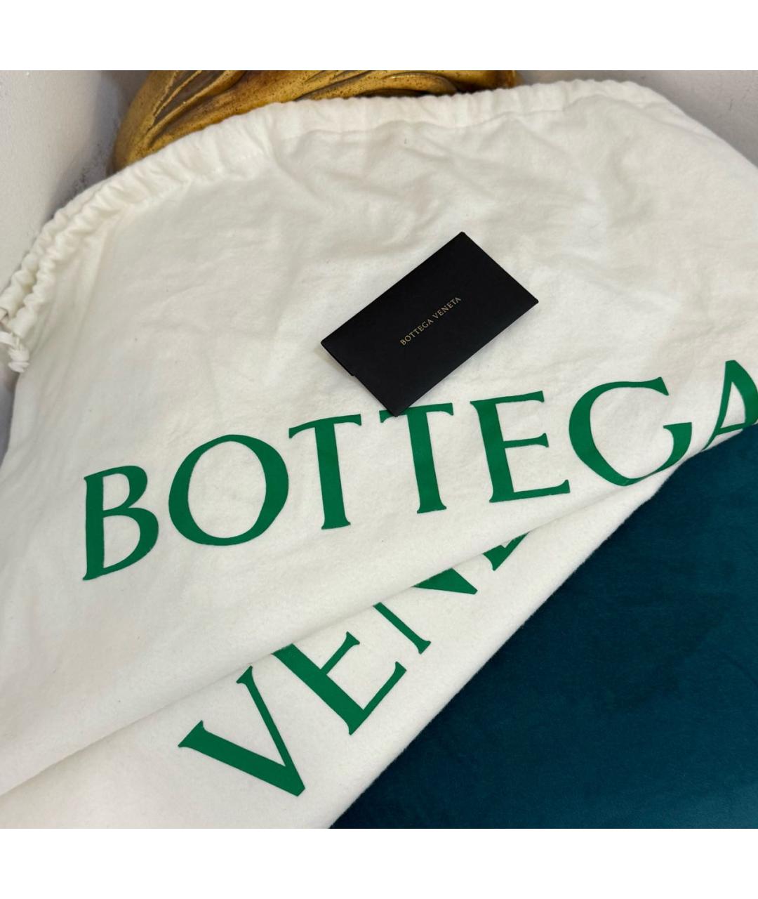 BOTTEGA VENETA Черная кожаная сумка тоут, фото 8