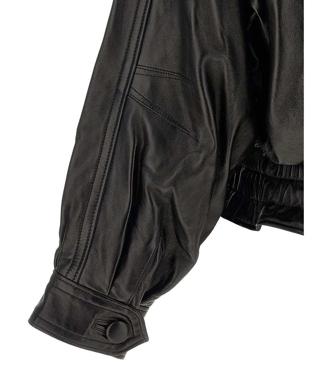 ISABEL MARANT Черная кожаная куртка, фото 4
