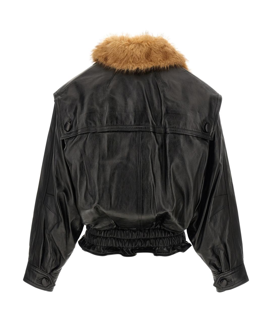 ISABEL MARANT Черная кожаная куртка, фото 2