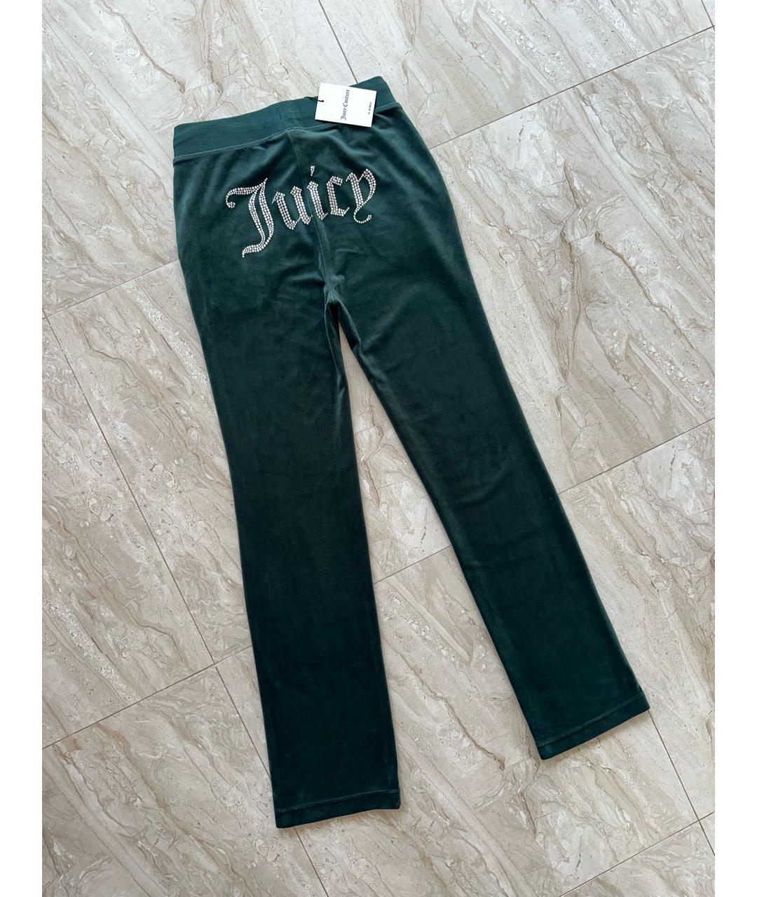 JUICY COUTURE Зеленый велюровый спортивные костюмы, фото 6